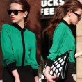 Bluza verde si culoarea caisei  18124